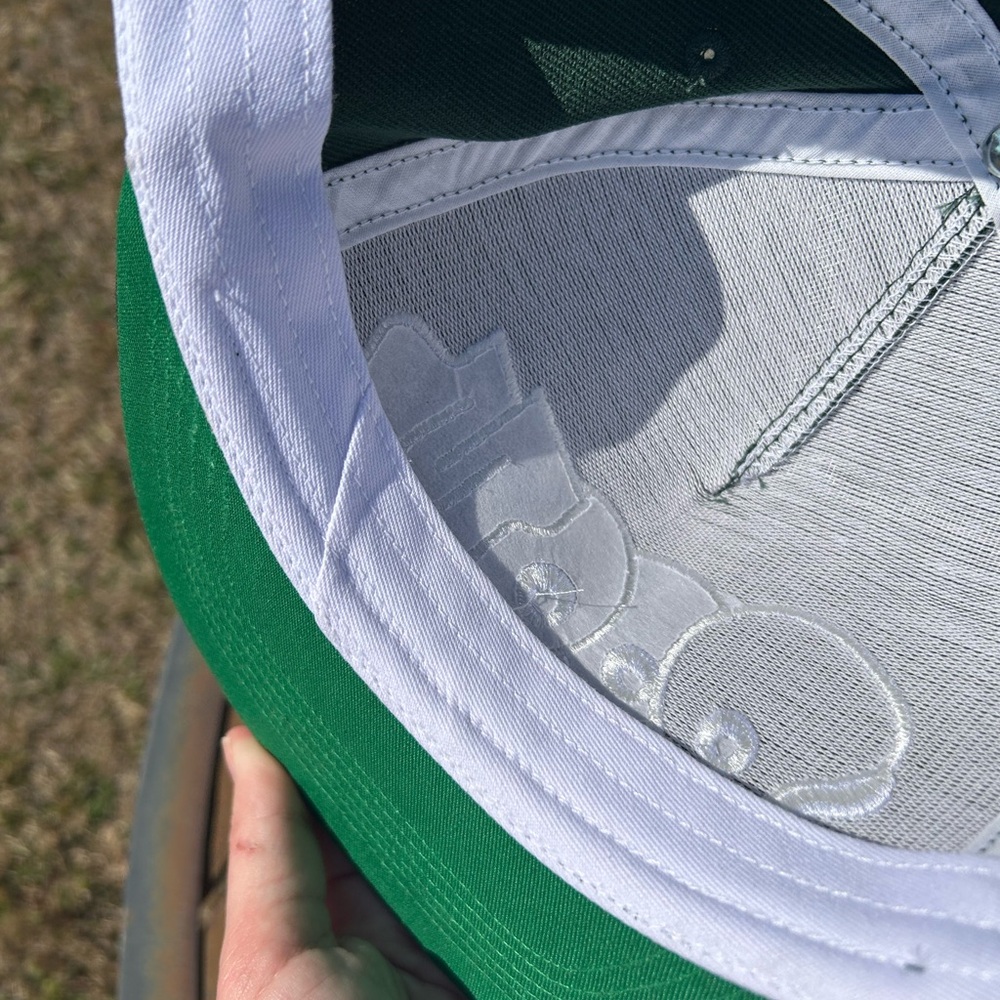 MF DOOM “THROW 25” Green Flat Brim Snapback Hat Embroidered Hip-Hop Cap - Picture 8 of 16